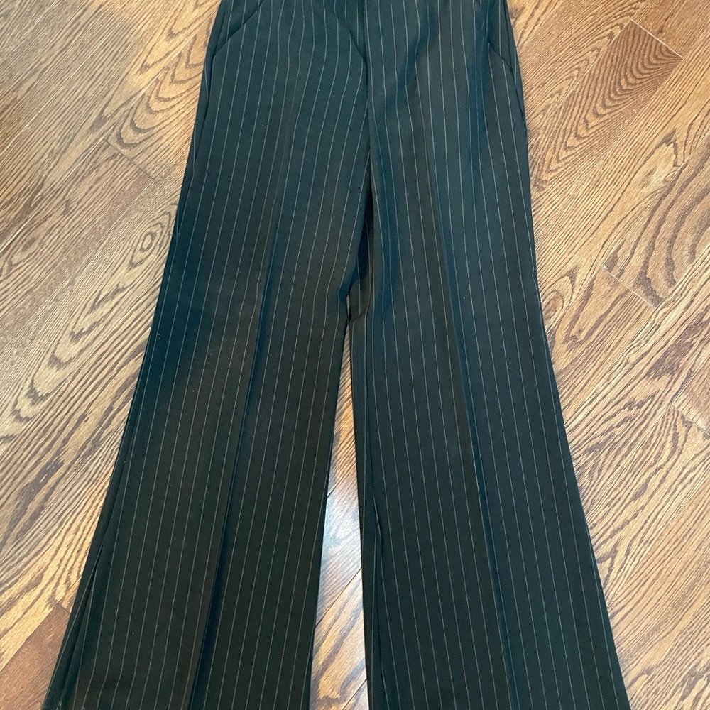 Rampage pin striped wide leg slacks. excellent condition. Belt loops, pockets.